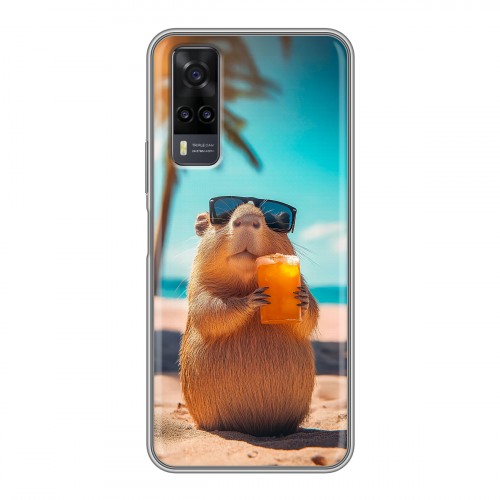 Дизайнерский силиконовый чехол для Vivo Y31 Капибара