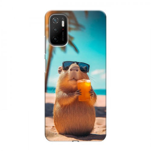Дизайнерский силиконовый чехол для Xiaomi Poco M3 Pro Капибара