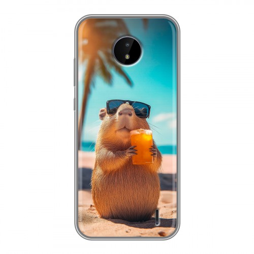 Дизайнерский силиконовый чехол для Nokia C20 Капибара