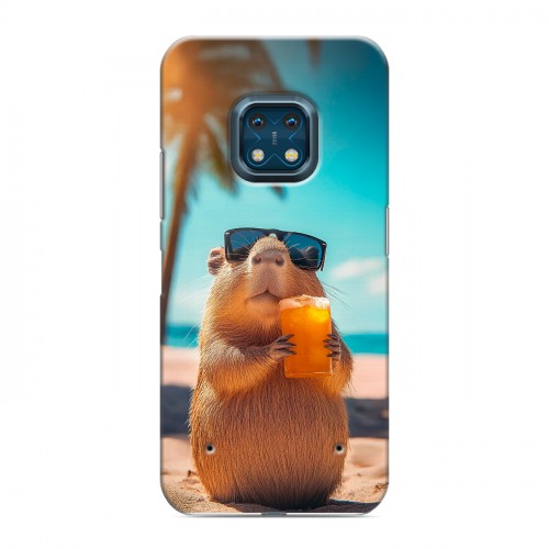 Дизайнерский силиконовый с усиленными углами чехол для Nokia XR20 Капибара