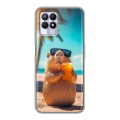 Дизайнерский силиконовый чехол для Realme 8i Капибара