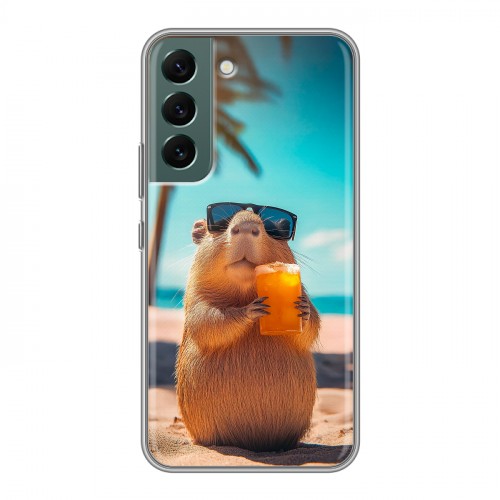 Дизайнерский силиконовый чехол для Samsung Galaxy S22 Капибара