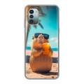 Дизайнерский силиконовый чехол для Nokia G11 Капибара