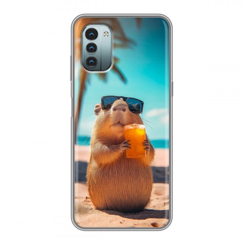 Дизайнерский силиконовый чехол для Nokia G11 Капибара