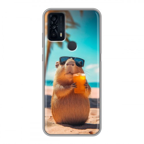 Дизайнерский силиконовый чехол для TCL 20B Капибара