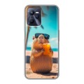 Дизайнерский силиконовый чехол для Realme C35 Капибара