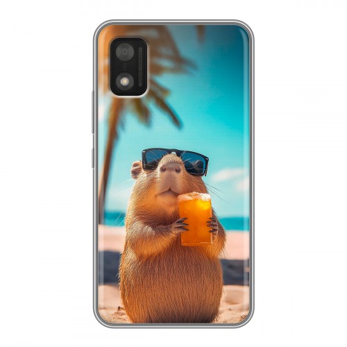 Дизайнерский силиконовый чехол для Itel A17 Капибара