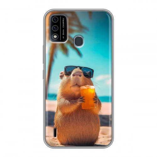 Дизайнерский силиконовый чехол для Itel A48 Капибара