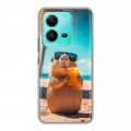 Дизайнерский силиконовый чехол для Vivo V25 Капибара