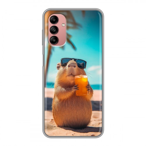 Дизайнерский силиконовый чехол для Samsung Galaxy A04s Капибара