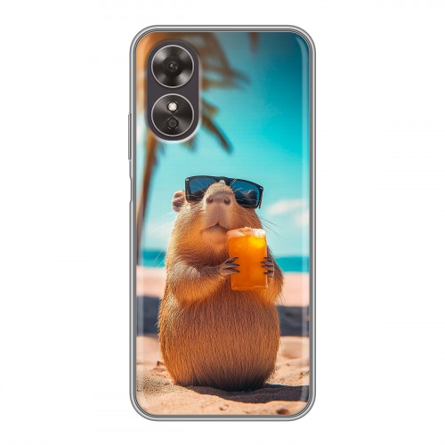 Дизайнерский силиконовый чехол для OPPO A17 Капибара