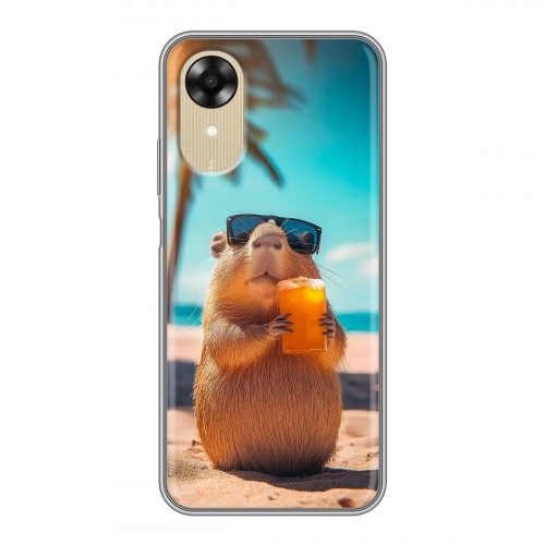 Дизайнерский силиконовый чехол для OPPO A17k Капибара