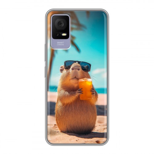 Дизайнерский силиконовый чехол для TCL 405 Капибара