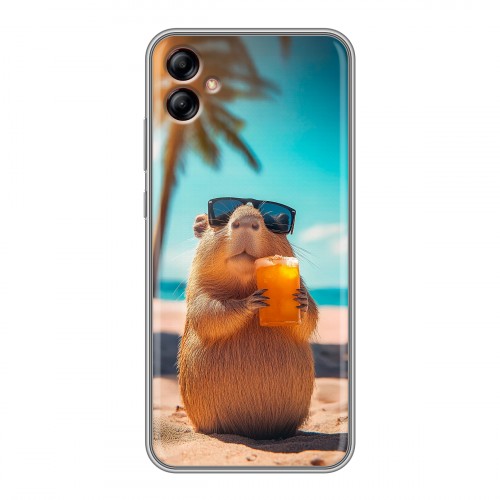 Дизайнерский силиконовый чехол для Samsung Galaxy A04e Капибара