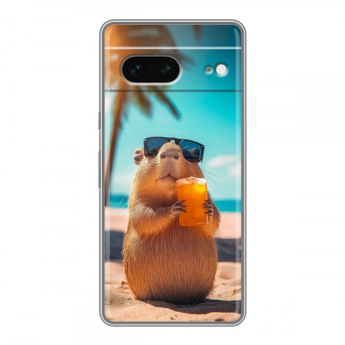 Дизайнерский силиконовый чехол для Google Pixel 7 Капибара