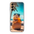 Дизайнерский силиконовый чехол для Samsung Galaxy A14 Капибара