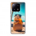 Дизайнерский силиконовый чехол для Xiaomi 13 Pro Капибара
