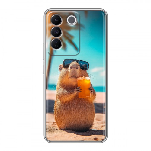 Дизайнерский силиконовый чехол для Vivo V27e Капибара