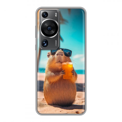 Дизайнерский силиконовый чехол для Huawei P60 Капибара