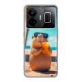 Дизайнерский силиконовый чехол для Realme GT3 Капибара