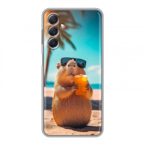 Дизайнерский силиконовый чехол для Samsung Galaxy M54 Капибара