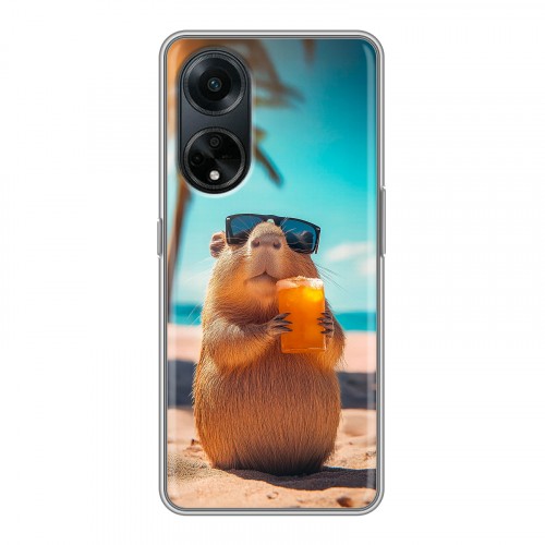 Дизайнерский силиконовый чехол для OPPO A98 Капибара