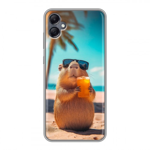 Дизайнерский силиконовый чехол для Samsung Galaxy A05 Капибара