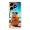 Дизайнерский силиконовый чехол для Tecno Spark Go 2024 Капибара