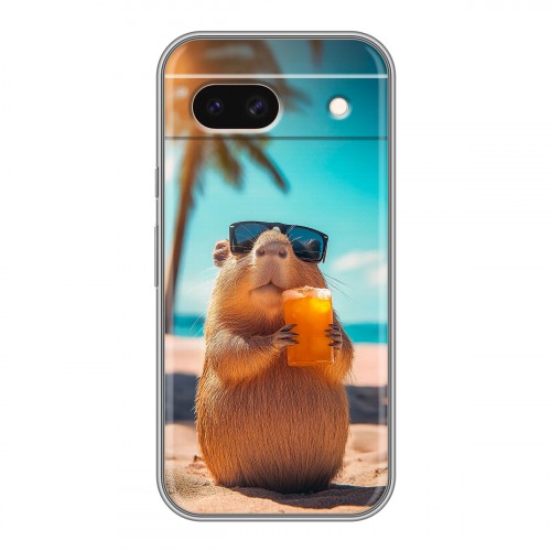 Дизайнерский силиконовый чехол для Google Pixel 8a Капибара