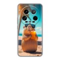 Дизайнерский силиконовый чехол для Xiaomi 14 Ultra Капибара
