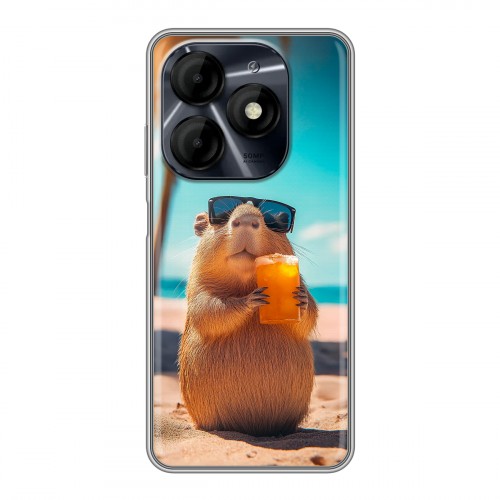 Дизайнерский силиконовый чехол для Itel P55 4G Капибара