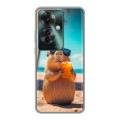 Дизайнерский силиконовый чехол для Oppo Reno 11F Капибара