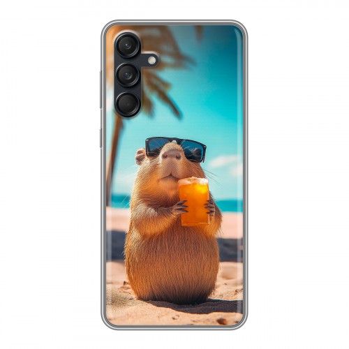 Дизайнерский силиконовый чехол для Samsung Galaxy M55 Капибара