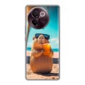 Дизайнерский силиконовый чехол для Vivo V30e Капибара