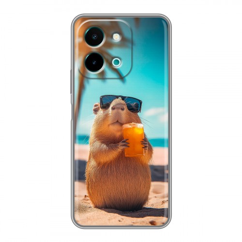 Дизайнерский силиконовый чехол для Vivo Y28 Капибара