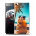 Дизайнерский пластиковый чехол для Lenovo Vibe X2 Капибара