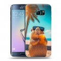 Дизайнерский силиконовый чехол для Samsung Galaxy S6 Edge Капибара