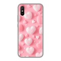 Дизайнерский силиконовый чехол для Xiaomi RedMi 9A Сердечки
