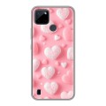Дизайнерский силиконовый чехол для Realme C21Y Сердечки