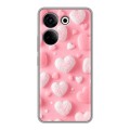Дизайнерский пластиковый чехол для Tecno Camon 20 Сердечки