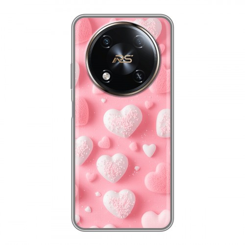 Дизайнерский пластиковый чехол для Itel RS4 Сердечки