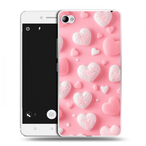 Дизайнерский пластиковый чехол для Lenovo S90 Сердечки