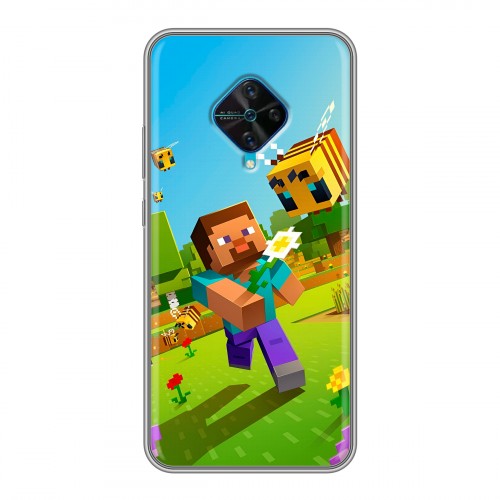 Дизайнерский силиконовый чехол для Vivo V17 Майнкрафт Minecraft