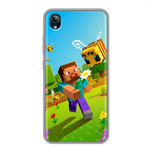 Дизайнерский силиконовый чехол для Vivo Y91C Майнкрафт Minecraft
