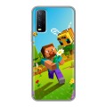 Дизайнерский силиконовый чехол для Vivo Y20 Майнкрафт Minecraft
