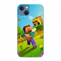 Дизайнерский силиконовый чехол для Iphone 13 Майнкрафт Minecraft