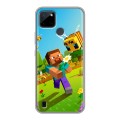 Дизайнерский силиконовый чехол для Realme C21Y Майнкрафт Minecraft