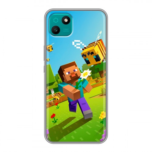 Дизайнерский силиконовый чехол для Wiko T10 Майнкрафт Minecraft