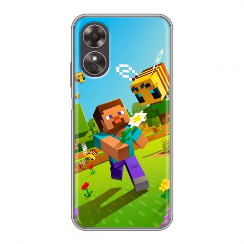 Дизайнерский пластиковый чехол для OPPO A17 Майнкрафт Minecraft