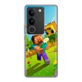 Дизайнерский силиконовый чехол для Vivo S17 Майнкрафт Minecraft